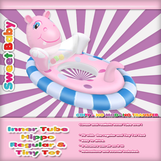 Sweet Baby - Inner Tube "Hippo" Pink