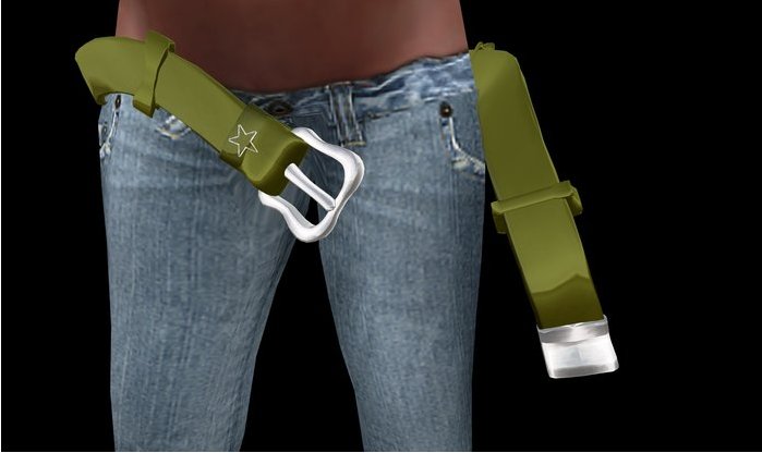 [su] dumping - BELT LEATHER green Resize