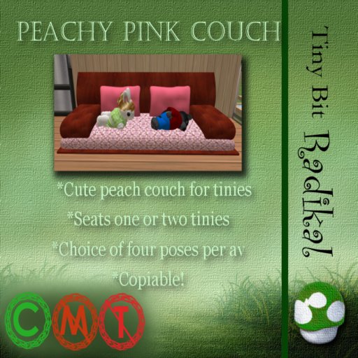 Peachy Pink Couch