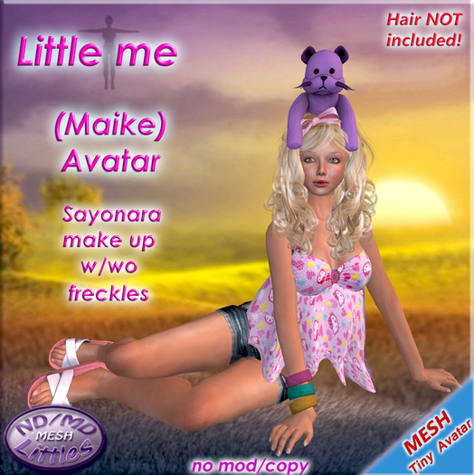 ND/MD Little me (Maike) - complete tiny Avatar MESH
