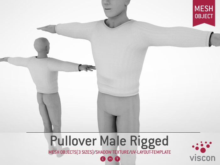 Viscon* Mesh Pullover Male Rigged