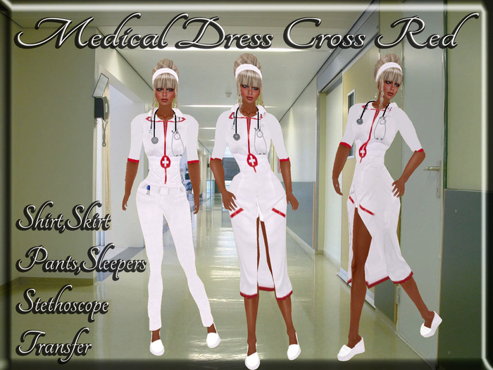 LSR -  Medical Dress Cross Red