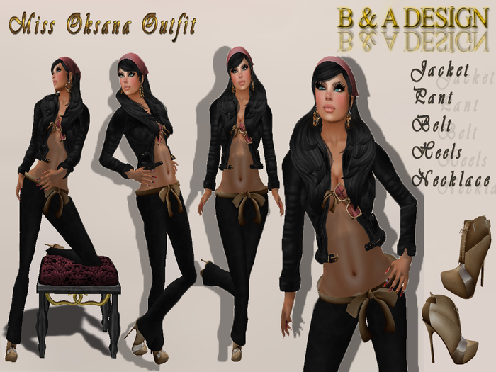 Miss Oksana Outfit{{B&A Design }}