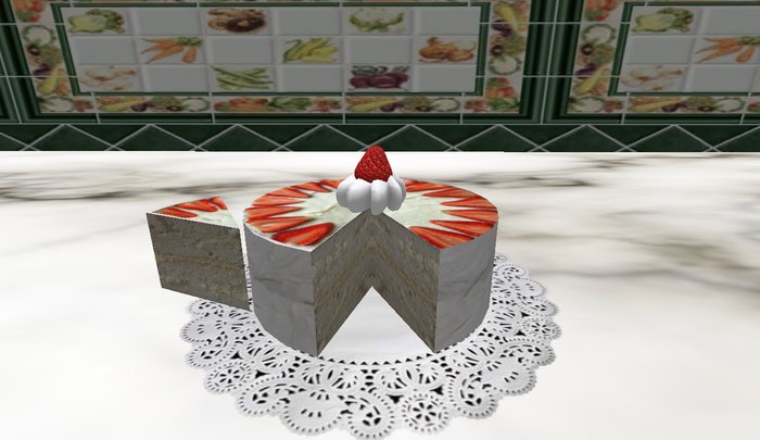 Kellye's Kitchen Strawberry Topped Cake