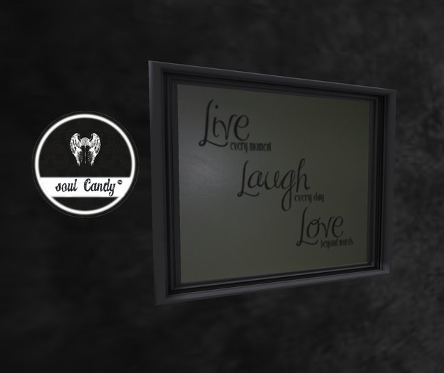 {Soul Candy} Live Laugh Love Framed (Boxed)