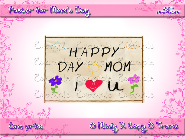 ~•♥ Poster Happy Mothers Day ♥•~