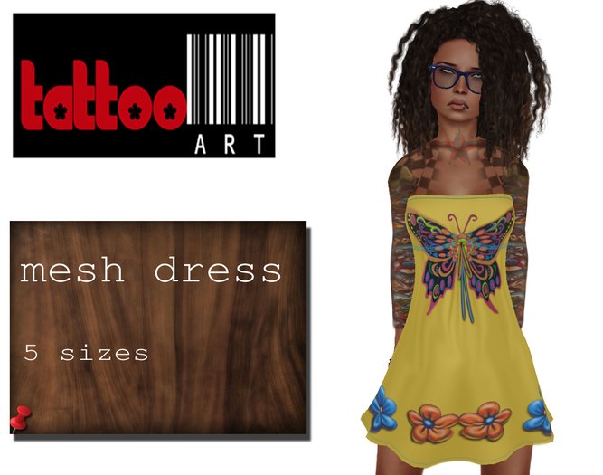 TattooArt Rigged Mesh Dress Spring