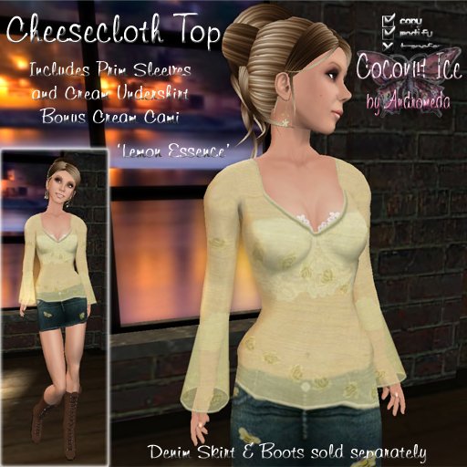 Cheesecloth Top (Lemon Essence)