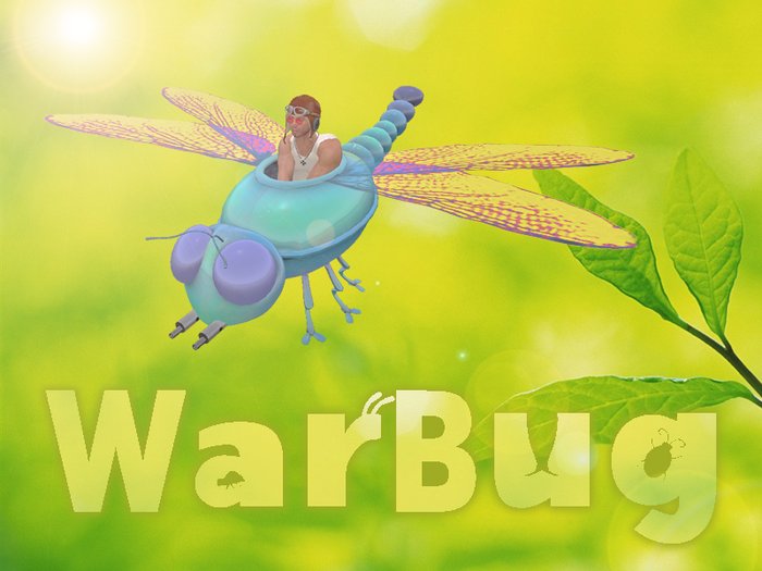 WarBug Airplane - Blue Dragonfly