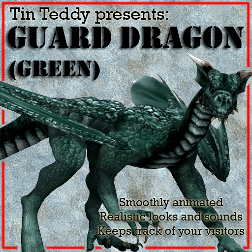 *TT* Animated Guard Dragon - Green - V4