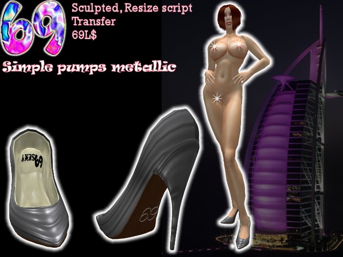 69 Just pumps metallic (BOX)