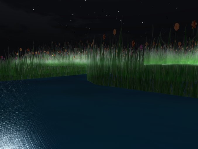 Orange Flowers+Grass 