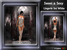 PROMO * Sexy & Sweet Lingerie Set White