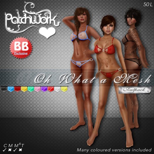 PWH Oh What a Mesh Bikini Fat Pack