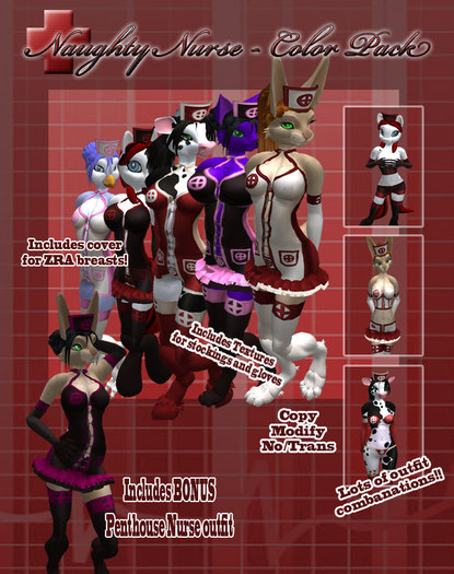 [ZRA] Naughty Nurse - Color Pack