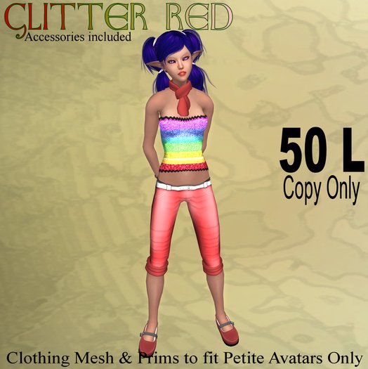 *Pooka's* Glitter Red