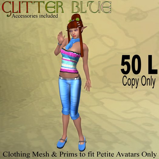 *Pooka's* Glitter Blue