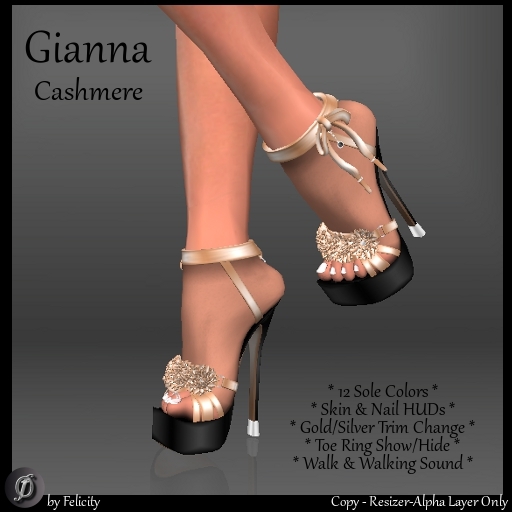 SALE! *Felicity* Gianna Stilettos - Cashmere High Heels Platform Shoes with Color Change Shoe Sole (12 Texture Options)