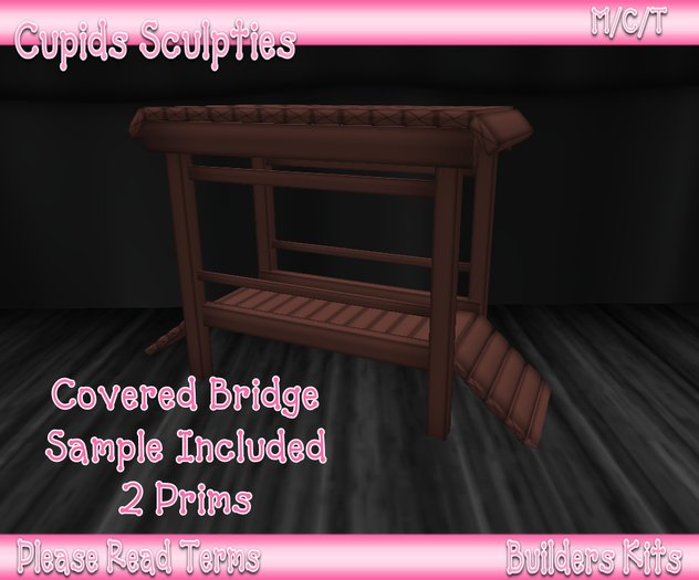 *CUPIDS* 3D SCULPTIES Covered Bridge