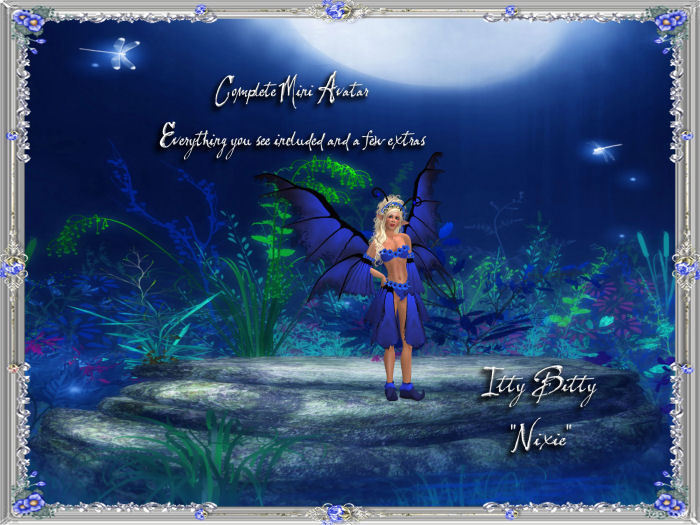 *Castle Walk* ITTY BITTY Micro Avatar ~Daisy Blue~