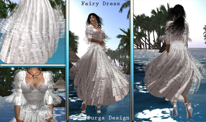 FAIRY DRESS white Box, Durga Design