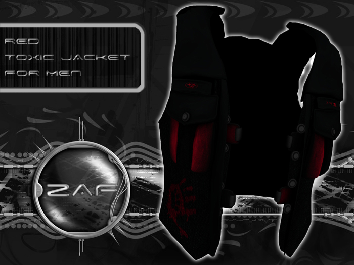 Z.A.F Toxic Red_Black Jacket