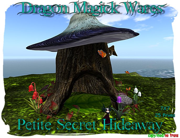 Dragon Magick Wares Petite Secret Hideaway Tree Stump