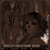=^.^= Curious Kitties - Khalaji Bunny Avatar - Chocolate