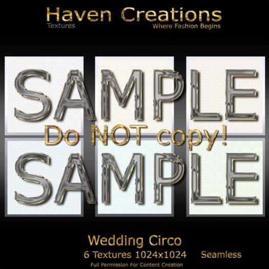 *HC* Textures Wedding Circo
