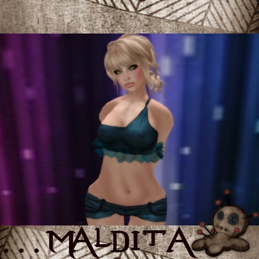 ::::Maldita:::: Short&Top Blue