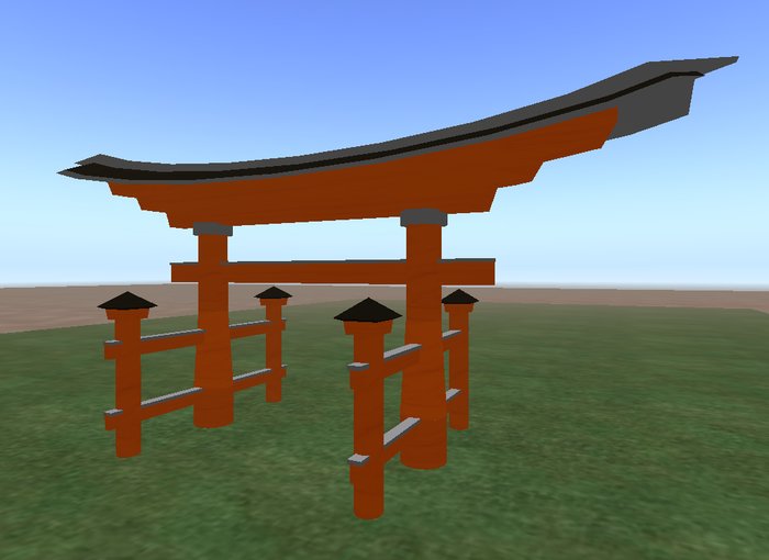Grand Japanese Shrine Arch