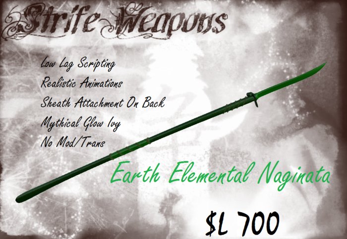 .:Strife:. Earth Elemental Naginata