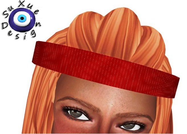 [su] dumping - Headband Twinkle Resize red
