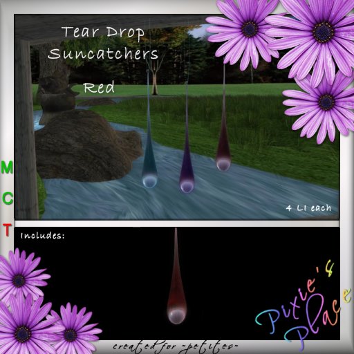 ~PP~ Suncatcher Tear - Red for ~petites~