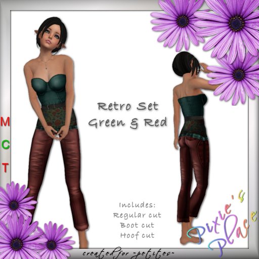 ~PP~ Green & Red Retro Set for ~petites~