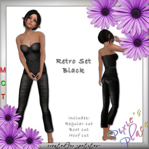 ~PP~ Black Retro Set for ~petites~