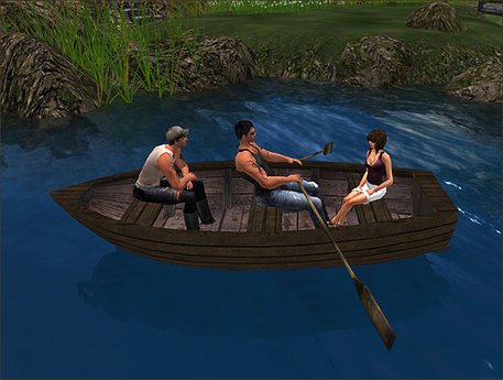 Second Life Marketplace - [TUFF] Wooden Round Rowboat Rezzer