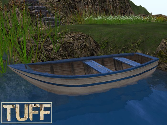 [TUFF] Blue & White Cuddle Round Rowboat Rezzer