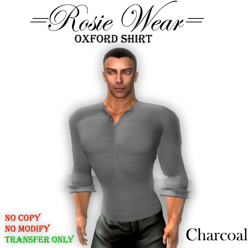 =Rosie Wear= Oxford Shirt_Charcoal