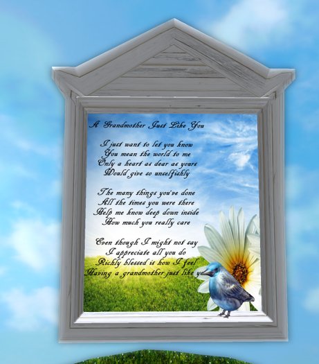 [Celebrationz] Window Frame Grandmother