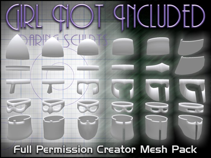 Girl Not Included: Mesh medieval Helmet kit - 30pces