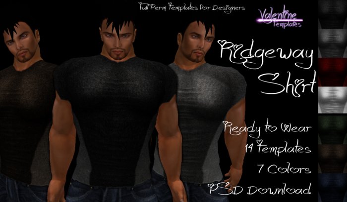 *VT* - Mens Ridgeway Shirt Template 
