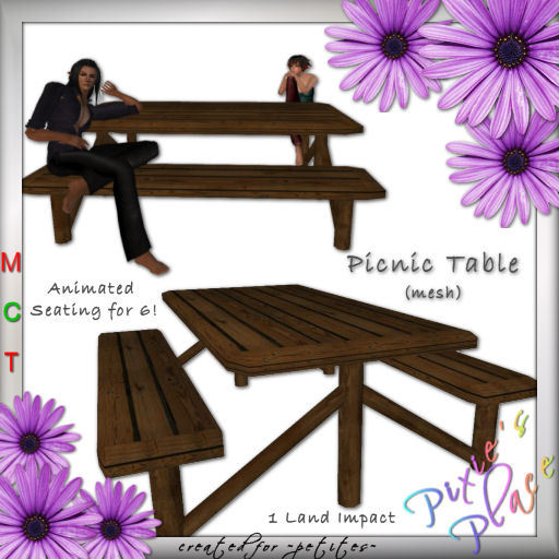 ~PP~ Picnic Table (mesh) for ~petites~