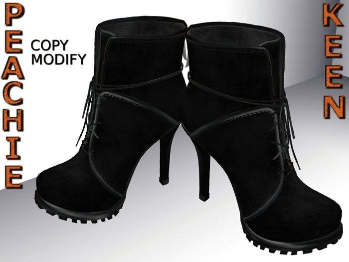 Deep Black, Stiletto Heel, Grapple, Ankle Boots