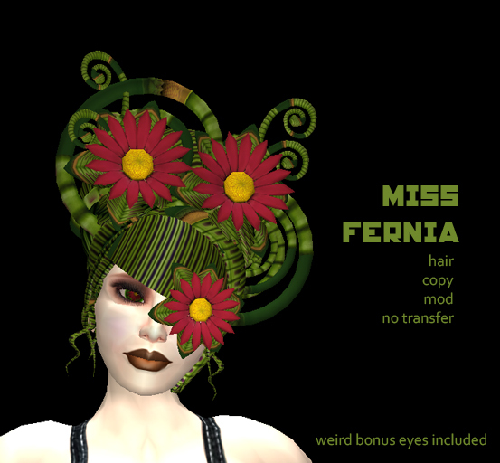 FERNIA HAIR - flower hair for fairies and hippies and cheerful girls in general