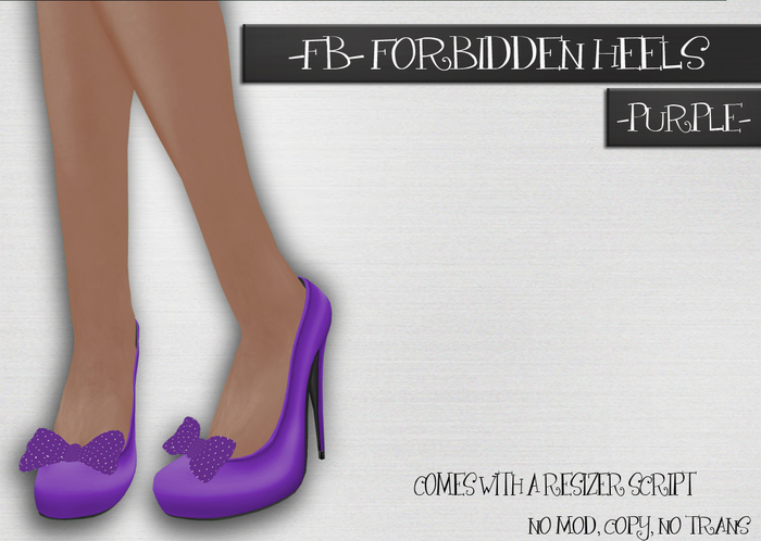 -FB- Forbidden Heels -Purple- Mesh