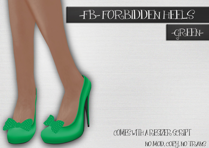 -FB- Forbidden Heels -Green- Mesh