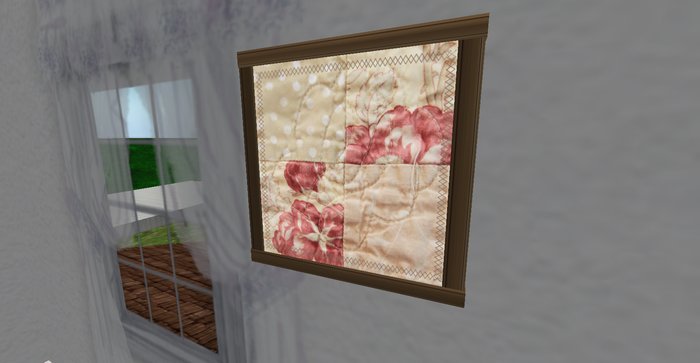 Whimsy Framed Brown Cream Mauve Folk Art Collection
