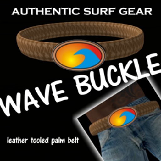 Surfers Cool Wave Belt and Buckle