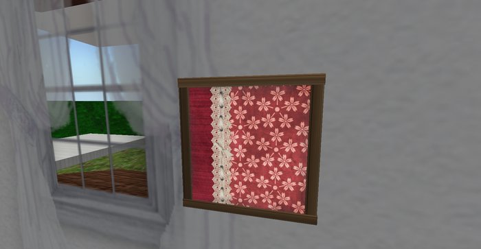 Whimsy Framed Brown Daisy Quilty SAmpler Folk Art Collection